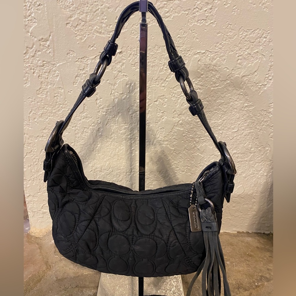 Y2K Coach Signature C monogram hobo shoulder bag mini